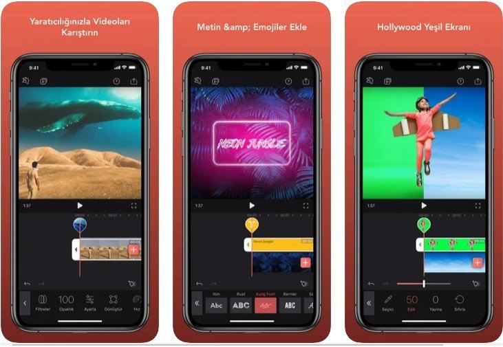 iPhone-iPad En İyi Video Düzenleme Programı 6 IPhone icin en iyi 6 ucretsiz video duzenleyici Videoleap